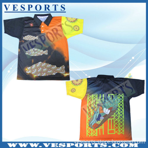 Sublimation Vented Fishing Shirts with Sun Protection